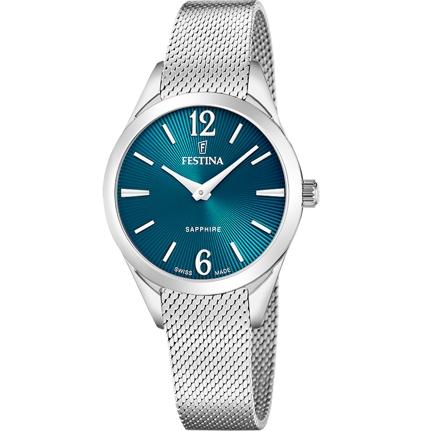 Relógio festina swiss made grace f20076/4 verde pulsera de 316l de aço inoxidável, mulher_PRODUCT