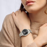 Relógio festina swiss made grace f20076/5 preto pulsera de 316l de aço inoxidável, mulher_LIFESTYLE