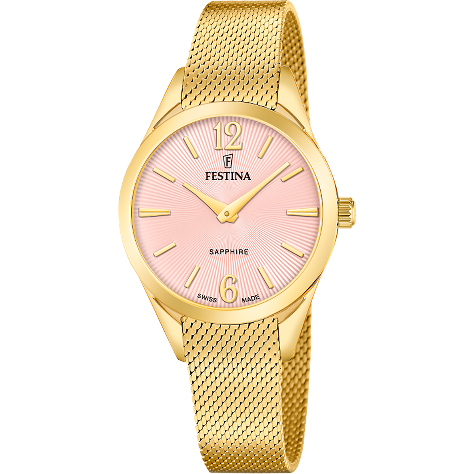 Relógio festina swiss made grace f20077/2 rosa pulsera de 316l de aço inoxidável, mulher_PRODUCT