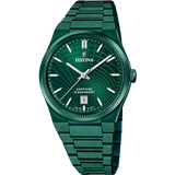 Relógio festina swiss made f20079/1 verde pulsera de de aço_PRODUCT