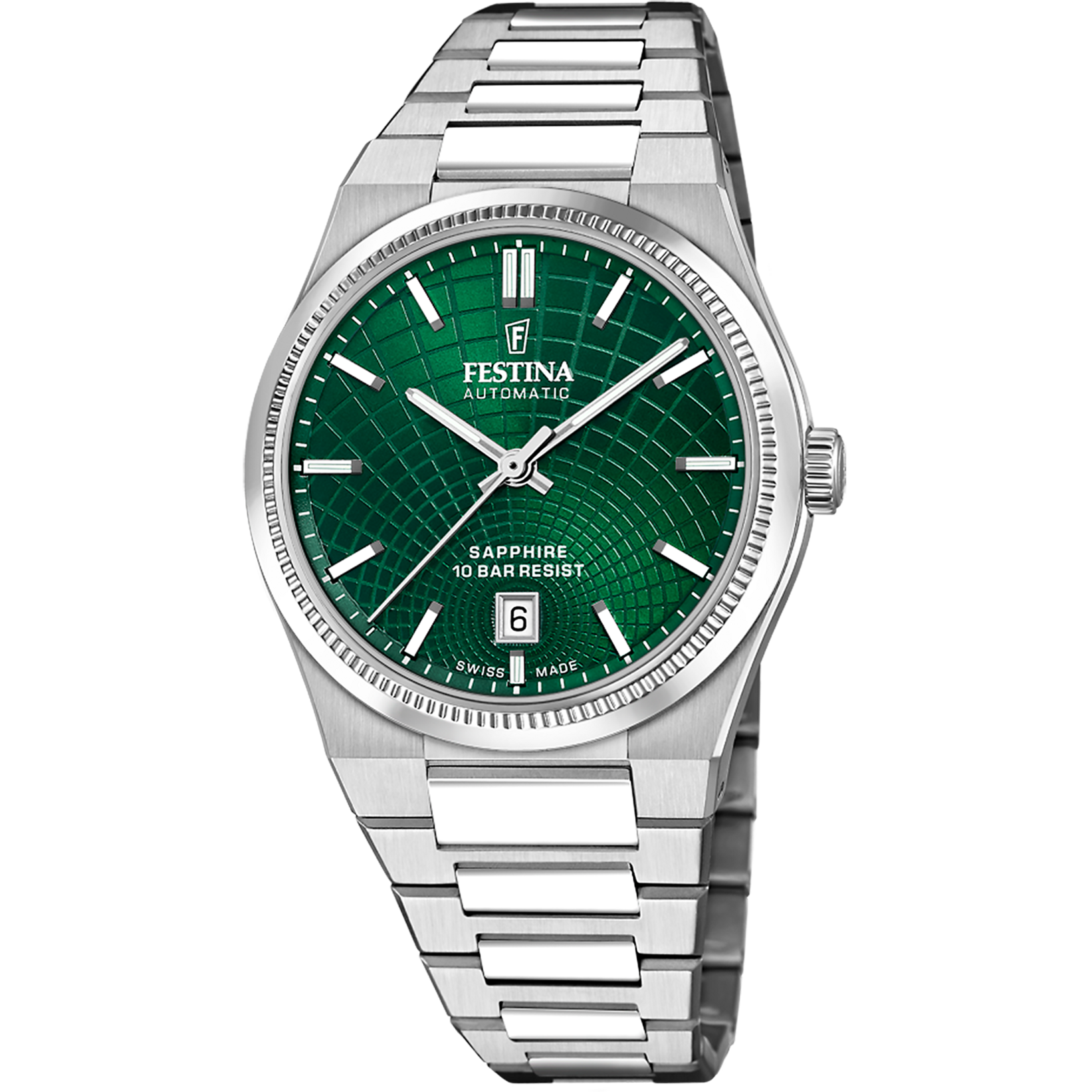 Relógio festina swiss made f20083/3 verde pulsera de de aço inoxidável, homem_PRODUCT