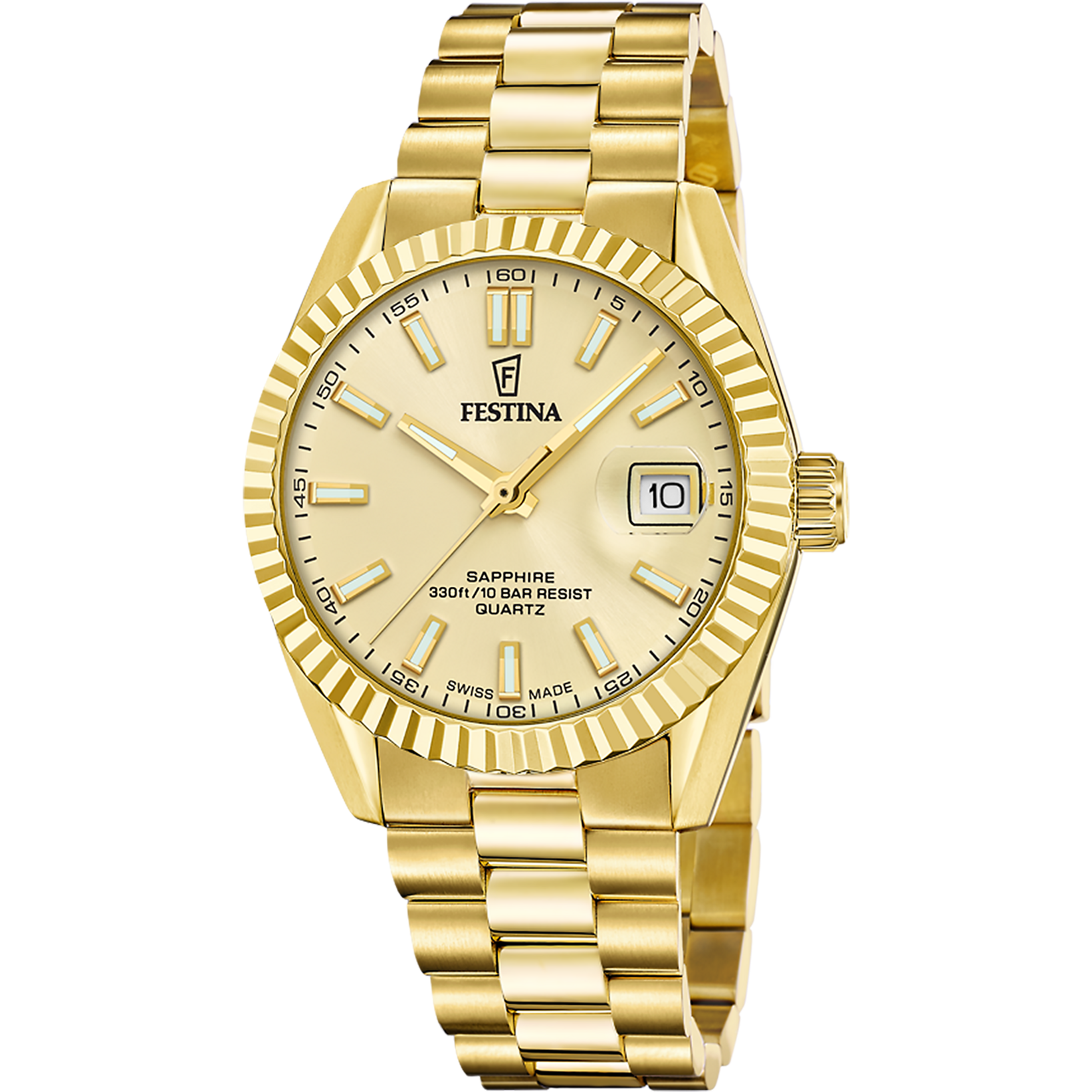 Relógio festina swiss made f20086/a dourado homem_PRODUCT