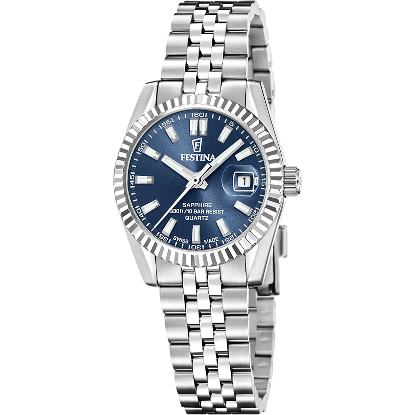 Relógio de mulher festina swiss made classic steel f20087/4_PRODUCT