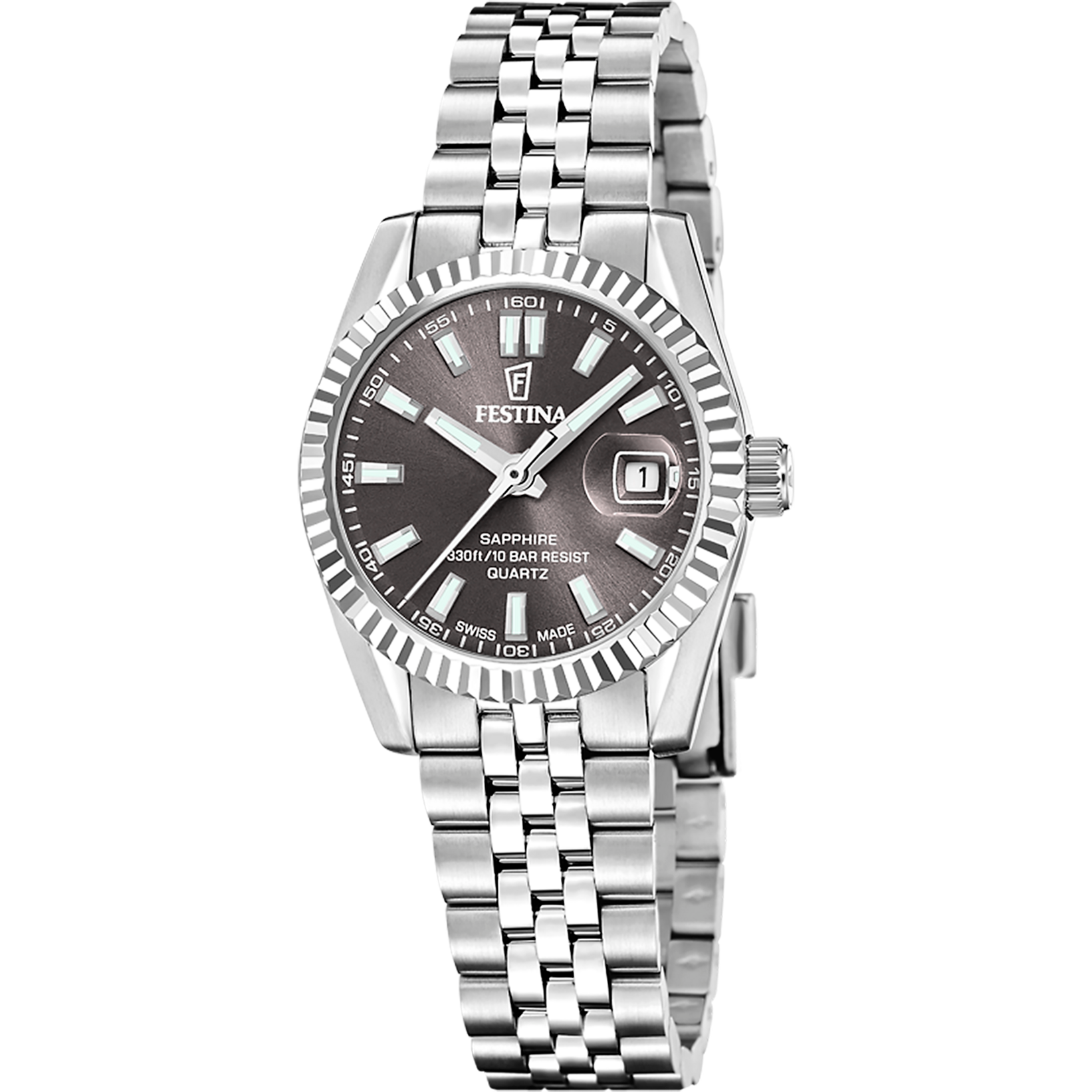 Relógio de mulher festina swiss made classic steel f20087/6_PRODUCT