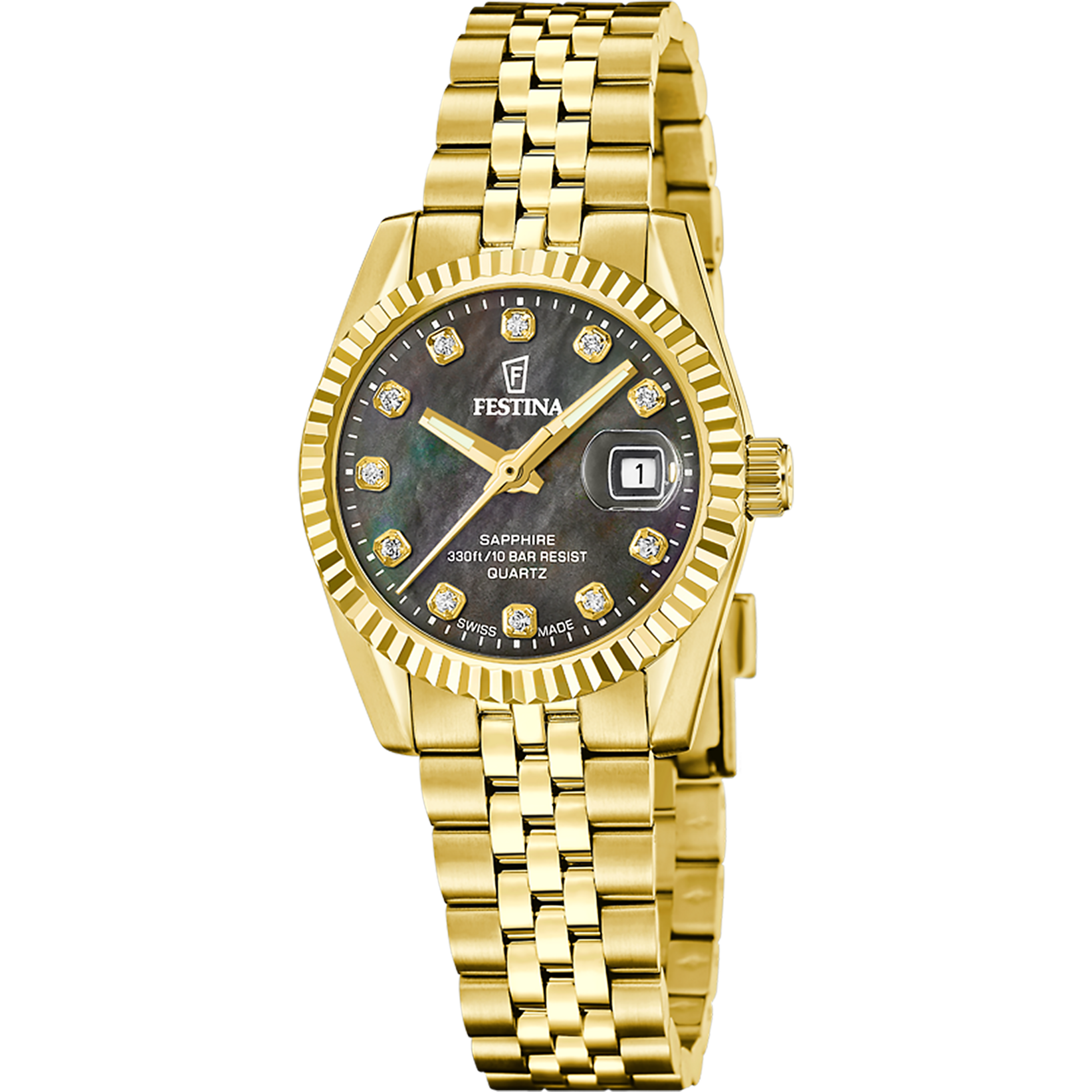 Relógio de mulher festina swiss made classic steel f20089/3_PRODUCT