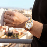 Relógio festina swiss made automatic f20091/1 prata cinza pulsera de de aço inoxidável, homem_LIFESTYLE