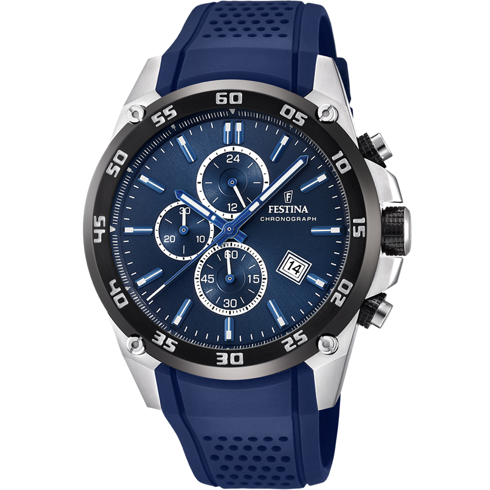 Relógio festina the originals f20330/2 azul com correia de borracha, homem._PRODUCT