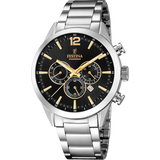 Relógio festina timeless chronograph f20343/4 preto com correia de aço, para homem._PRODUCT