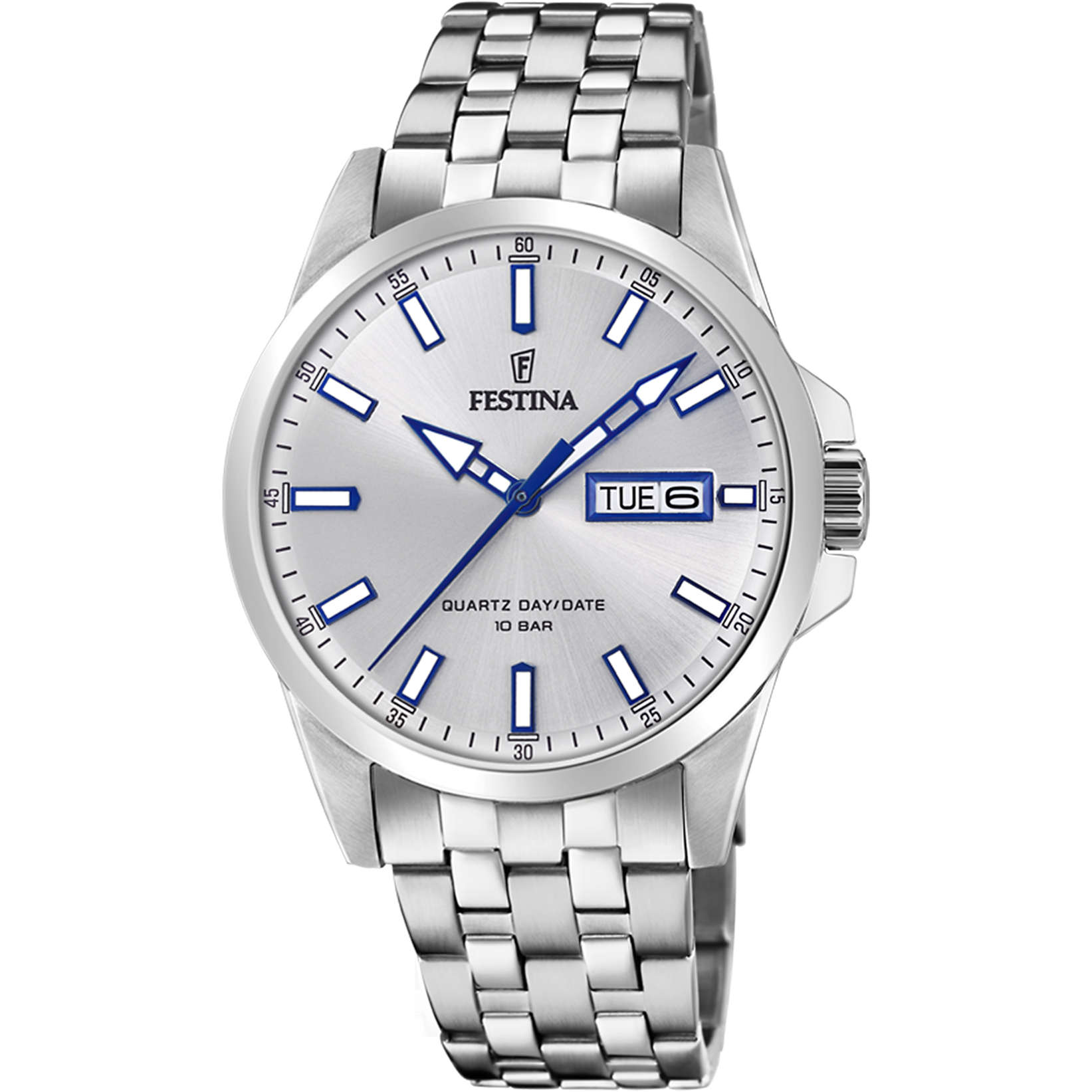 Relógio festina classics f20357/1 prateado com correia de aço, homem_PRODUCT