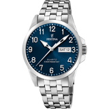 Relógio Festina Classics F20357/C Azul com Bracelete de Aço, Homem