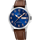 Relógio festina classics f20358/b azul com correia de couro, homem._PRODUCT