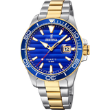 Relógio Festina Prestige F20362/4 Azul com Bracelete de Aço, Masculino