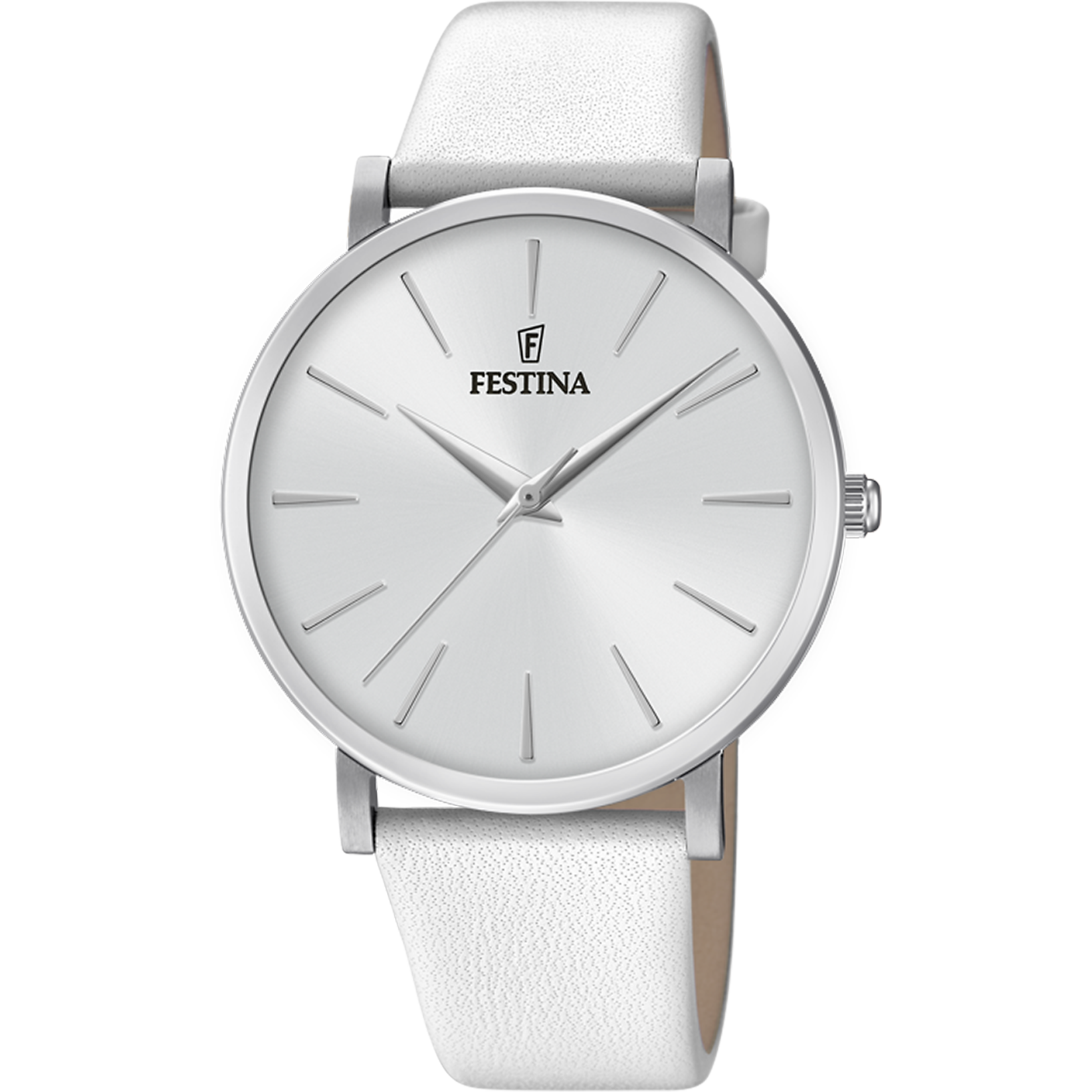 Relógio festina boyfriend f20371/1 em aço com pulseira de couro, para mulher._PRODUCT