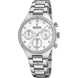 Relógio Festina Coleção Boyfriend F20401/1 Madrepérola Pulseira de Aço, Senhora