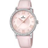 Relógio festina coleção boyfriend f20412/2 pulseira de couro rosa, mulher_PRODUCT