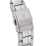 Relógio Festina Classics F20425/1 Branco Correia de Aço, Homem