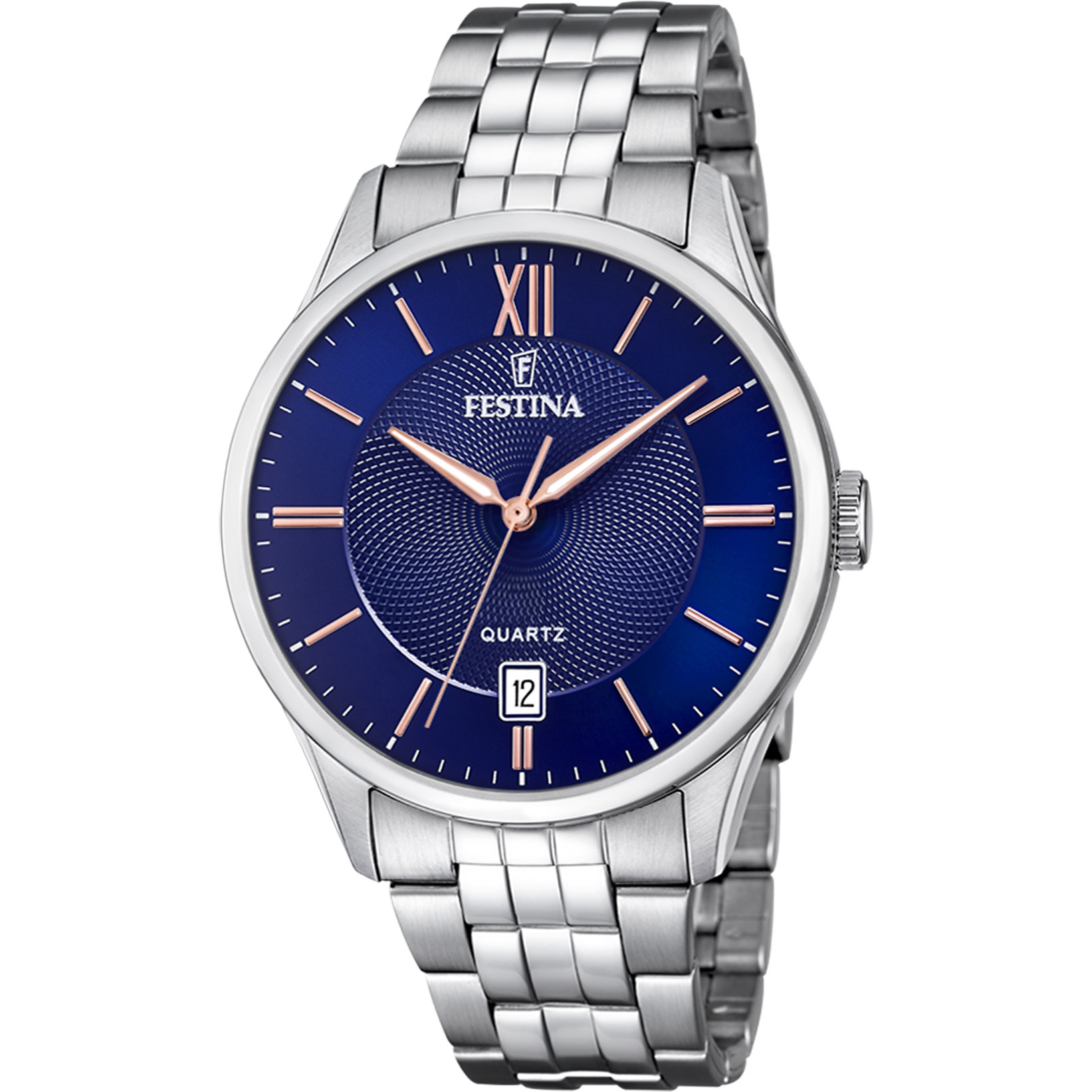 Relógio festina classics f20425/5 azul com correia de aço, homem_PRODUCT