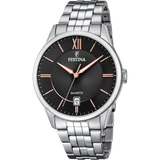 Relógio festina classics f20425/6 preto com correia de aço, para homem._PRODUCT