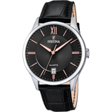 Relógio festina classics f20426/6 preto com correia de couro, para homem._PRODUCT