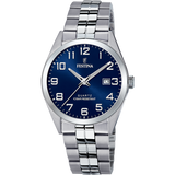 Relógio festina classics f20437/3 azul com correia de aço, homem_PRODUCT