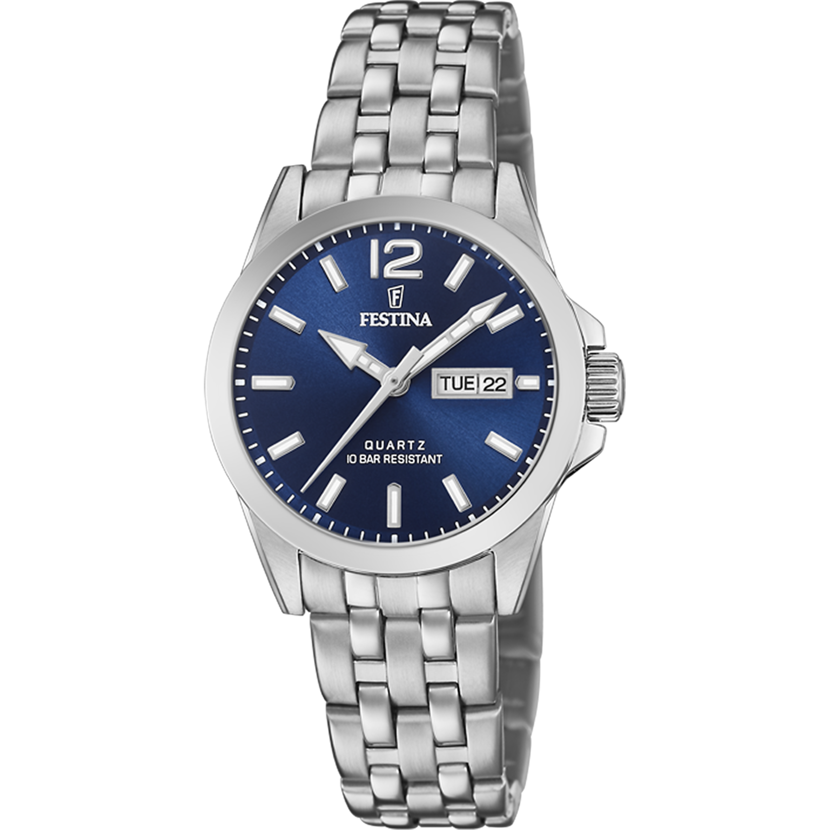 Relógio festina classics f20455/3 azul com correia de aço, mulher_PRODUCT
