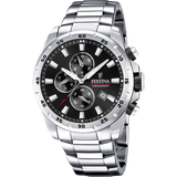Relógio festina timeless chronograph f20463/4 preto com correia de aço, para homem._PRODUCT