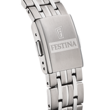 Relógio festina titanium f20466/1 branco com correia de titânio, para homem.