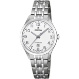 Relógio festina calendário titanium f20468/1 branco pulseira de aço, mulher_PRODUCT