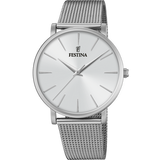 Relógio Festina Coleção Boyfriend F20475/1 Branco com Pulseira de Aço, Mulher