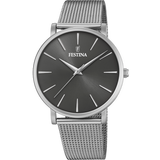 Relógio festina boyfriend f20475/4 preto com correia de aço, para mulher._PRODUCT
