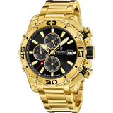 Relógio festina prestige f20492/4 preto com correia de aço, para homem.