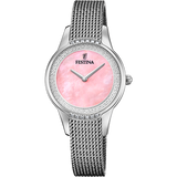 Relógio Festina Mademoiselle F20494/5 rosa, pulseira de aço inoxidável 316L, mulher