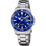 Relógio Festina Coleção Boyfriend F20503/3 Azul com Bracelete de Aço, para Mulher.