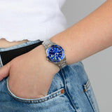 Relógio Festina Coleção Boyfriend F20503/3 Azul com Bracelete de Aço, para Mulher.