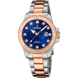 Relógio Festina Boyfriend Collection F20505/3 Azul Pulseira de 316L de Aço Inoxidável, Mulher