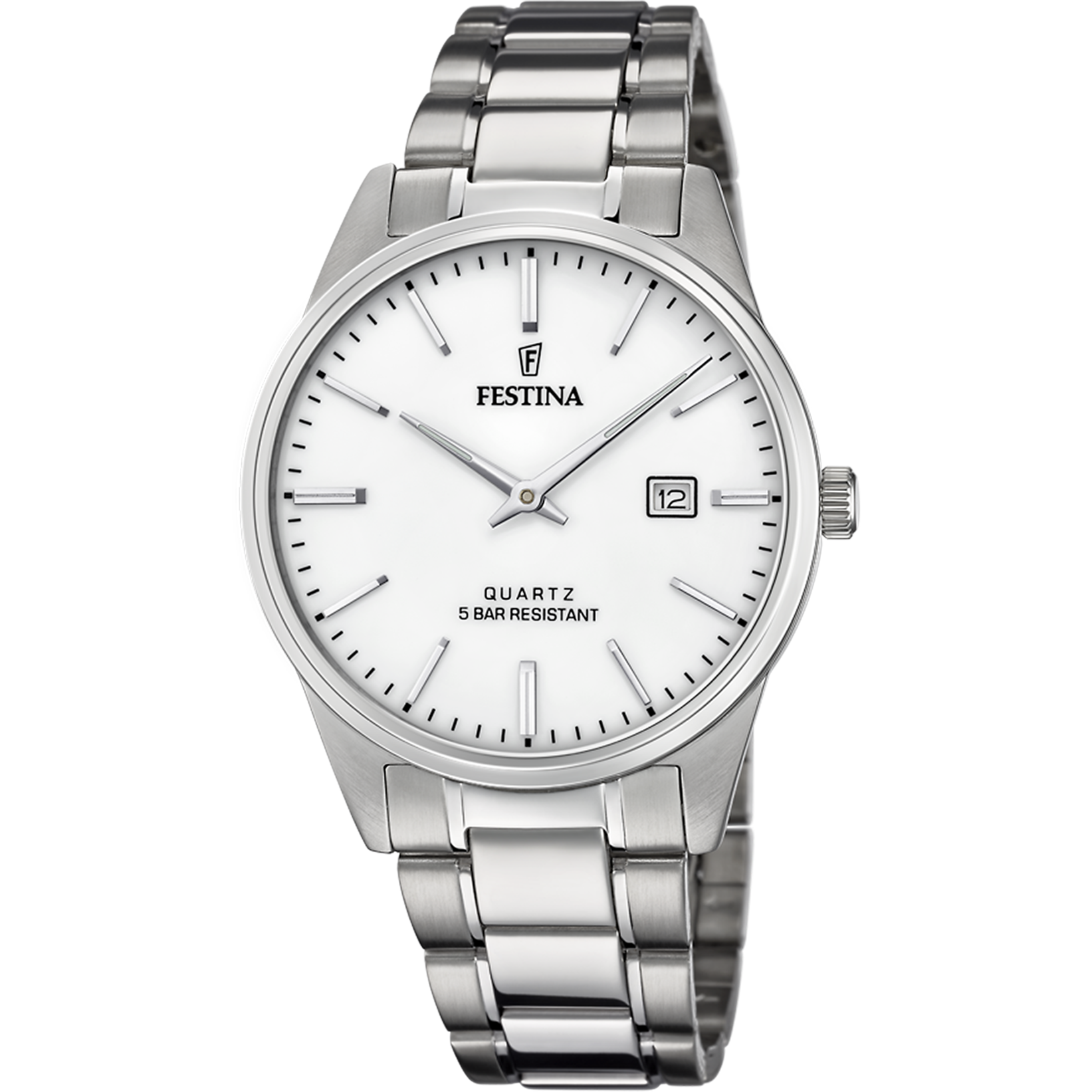 Relógio festina classics f20511/2 prateado com correia de aço, homem._PRODUCT