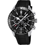 Relógio festina cerâmica f20515/2 preto com pulseira de borracha, masculino_PRODUCT