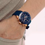 Relógio Festina Ceramic F20516/1 Azul com Bracelete de Borracha, Masculino