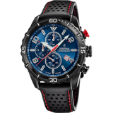 Relógio festina timeless chronograph f20519/2 azul com correia de couro, homem._PRODUCT