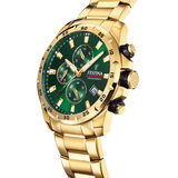 Relógio Festina Timeless Chronograph F20541/3 Verde com Bracelete de Aço, Masculino