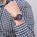 Relógio Festina Timeless Chronograph F20542/3 Azul com Correia de Pele, Homem.