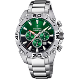 Relógio festina chrono bike 2021 f20543/3 verde com correia de aço, masculino_PRODUCT