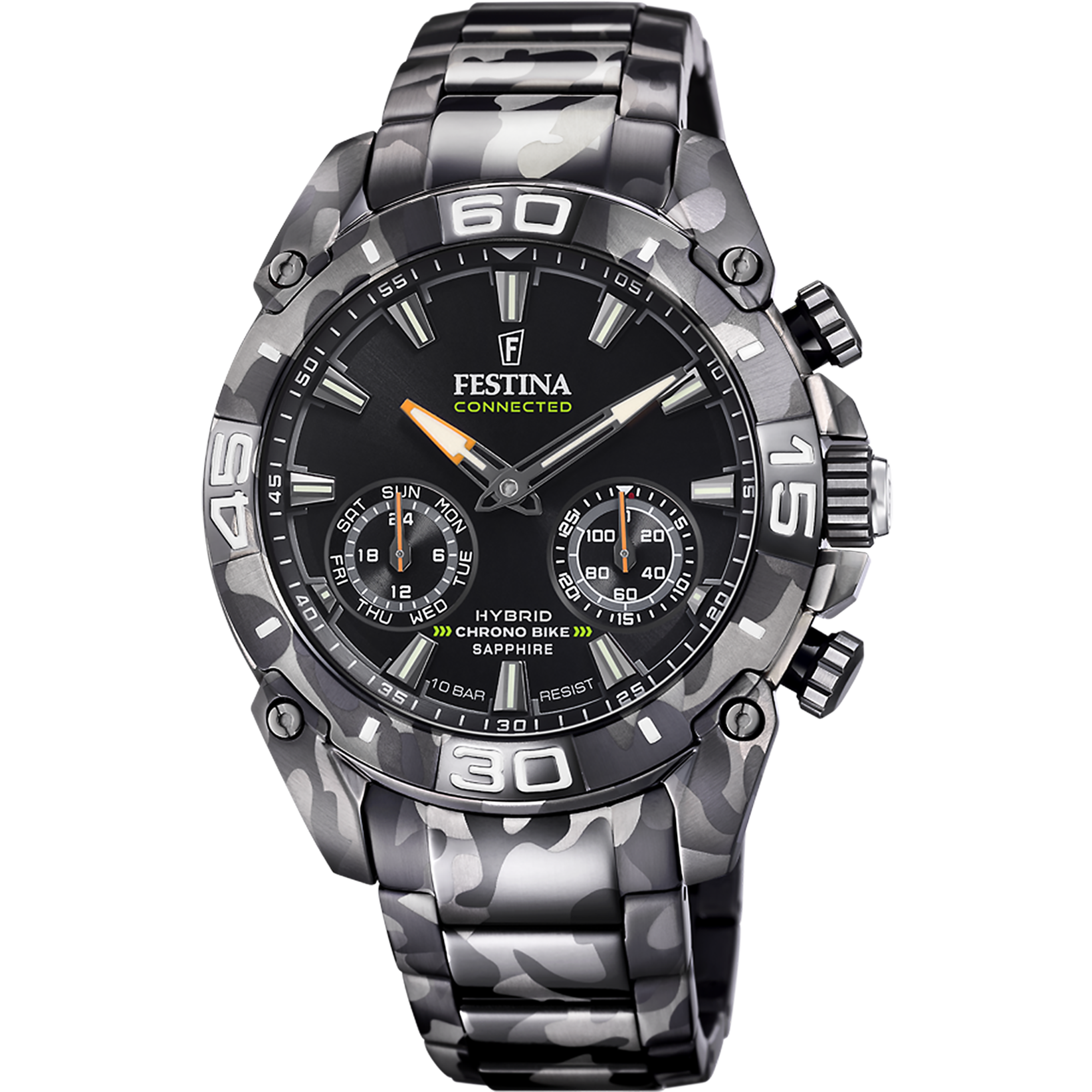 Festina connected f20545/1 preto aço inoxidável, homem_PRODUCT