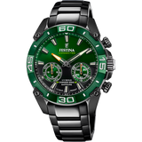 Relógio Festina F20548/2 Verde Pulseira de Aço Inoxidável 316L, Homem