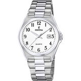 Relógio Festina F20552/1 Branco com Bracelete de Aço para Homem