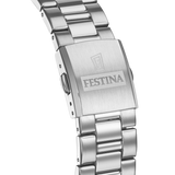 Relógio Festina F20552/1 Branco com Bracelete de Aço para Homem