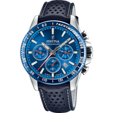 Relógio Festina F20561/3 Azul com Correia de Pele, Homem