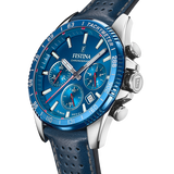 Relógio Festina F20561/3 Azul com Correia de Pele, Homem