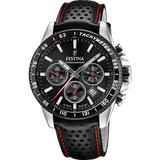 Relógio Festina F20561/4 Preto com Correia de Pele, Masculino