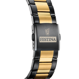 Relógio Festina F20563/1 preto, bracelete em aço, masculino